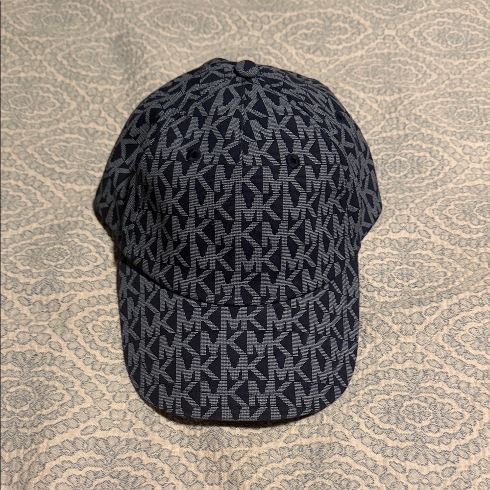 Michael Kors Dark Blue Patterned Hat